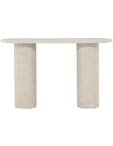 VIK Konsolbord i mdf 130 x 40 cm - Beige marmoriseret