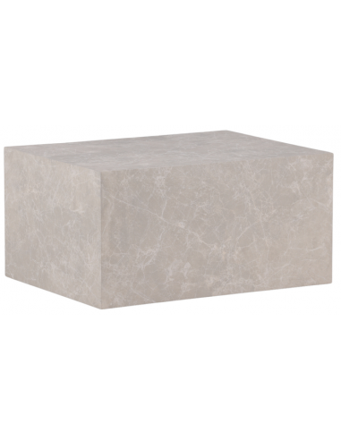 YORK Sofabord i mdf H40 x B80 x D60 cm - Beige marmoriseret