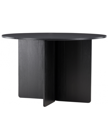 TYRE Spisebord i mdf og finér H76 x Ø120 cm - Sort