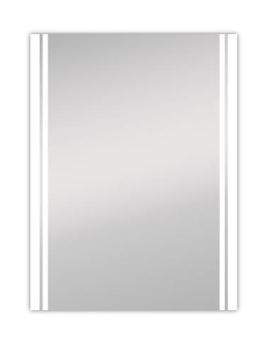 PARADISO Badeværelsesspejl med lys 90 x 60 cm 4000K 2115lm - Alugrå