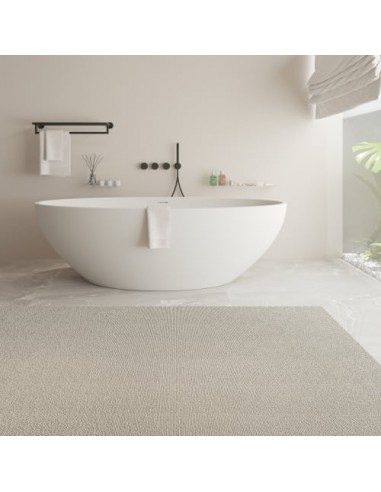 SOLIDELLIPSE Fritstående badekar i solid surface 180 x 88 cm - Mat hvid