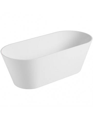 CLASSIC Fritstående badekar i sanitetsakryl 170 x 75 cm - Mat hvid