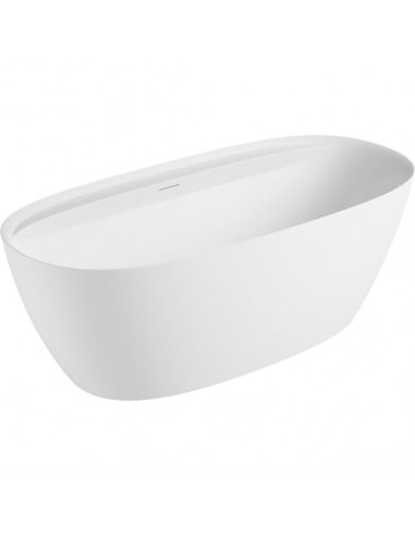 STYLE Fritstående badekar i sanitetsakryl 170 x 80 cm - Mat hvid