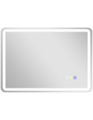 Badeværelsesspejl med dæmpbart lys og bluetooth 50 x 70 cm 3000 - 6500K