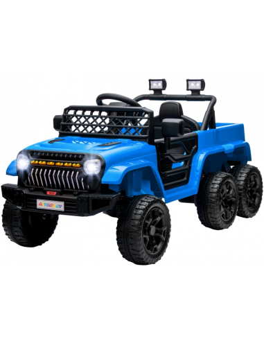 Elektrisk Jeep til børn 12V i metal og kunststof H65 x L122 x B62,5 cm - Blå