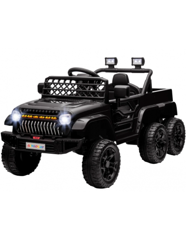 Elektrisk Jeep til børn 12V i metal og kunststof H65 x L122 x B62,5 cm - Sort