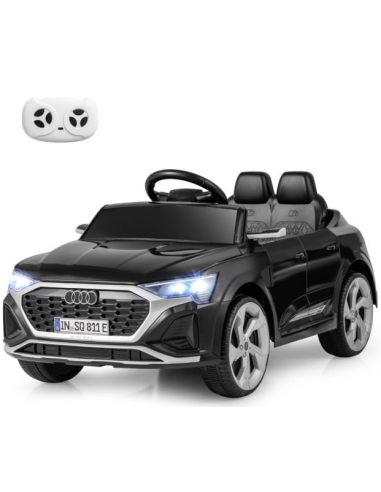 Elektrisk Audi SQ8 til børn 12V i metal og kunststof H43 x L98 x B49 cm - Sort