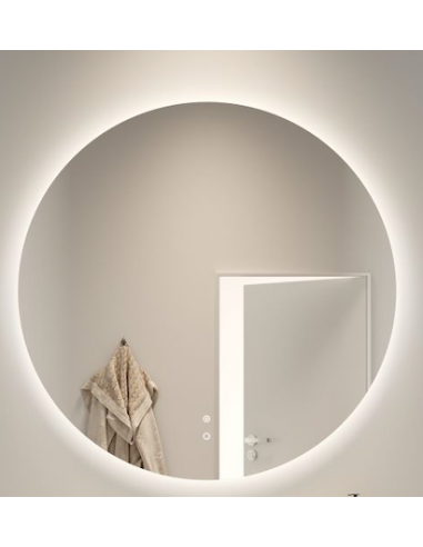 DARA-2 Rundt badeværelsesspejl med lys Ø100 cm 4000K