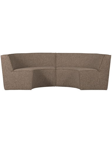 EUROPA Buet spisebænk i polyester 262 x 131 cm - Meleret mørkebrun