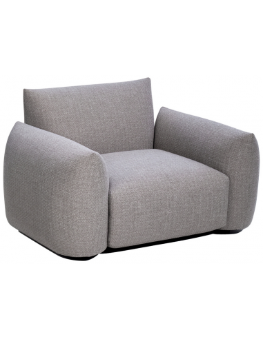 DAWSON Lounge havestol i aluminium og olefin B110 cm - Stengrå