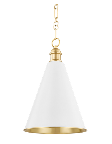 FENIMORE Loftlampe i stål Ø31,75 cm 1 x E27 - Aldret messing/Soft white