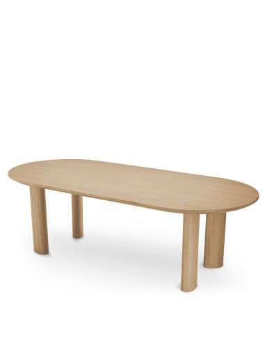 Eichholtz Mogador ovalt spisebord i egetræsfinér 244 x 109,5 cm - Eg