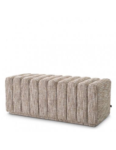 Eichholtz Bente bænk i polyester 116 x 47 cm - Meleret beige