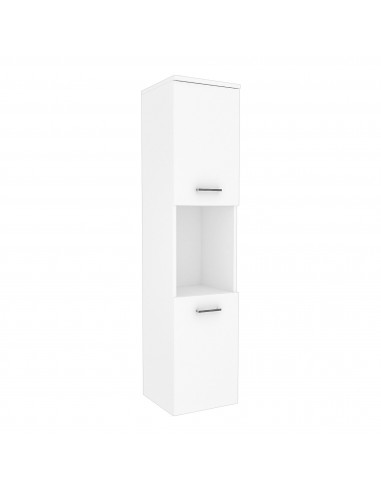 HANA Vægskab til badeværelse i møbelplade H130,5 cm - Hvid