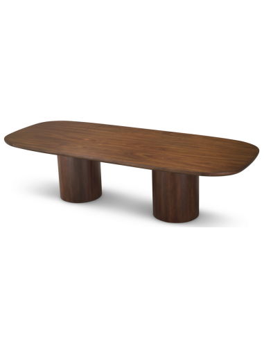 Eichholtz Glenmont spisebord i egetræ og egetræsfinér 300 x 120 cm - Brun