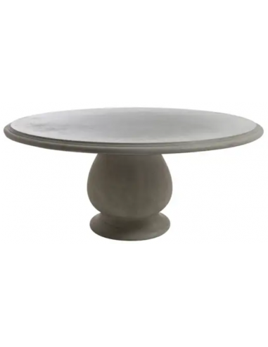 FLAMANT VERTINO Rundt havebord i fiberglas H81 x Ø164 cm - Antik grå