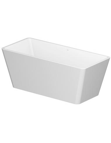 Fritstående badekar i sanitetsakryl 162 x 72 cm - Blank hvid