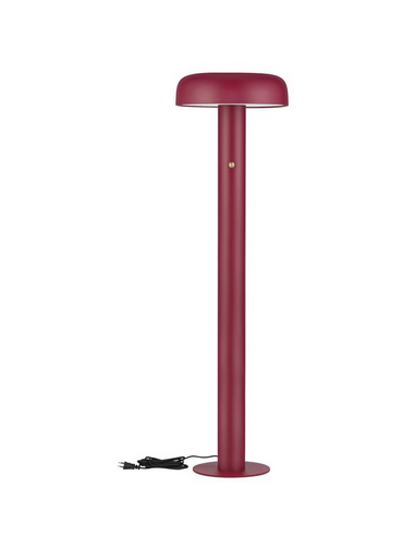 NOELIA Gulvlampe i stål og aluminium H142 cm dæmpbar 1 x 28W LED - Bordeaux