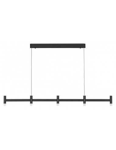 POETIC Langbordspendel i aluminium og akryl B147 cm 21W LED - Satineret sort