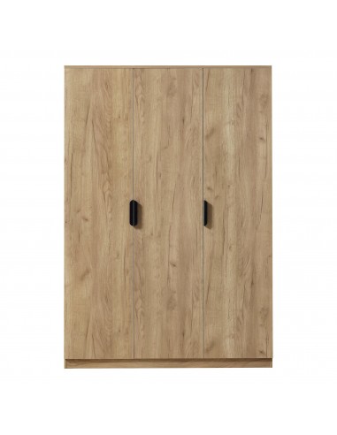 EISEL Klædeskab i MDF og møbelplade H176 x B120 x D52 cm - Vild eg