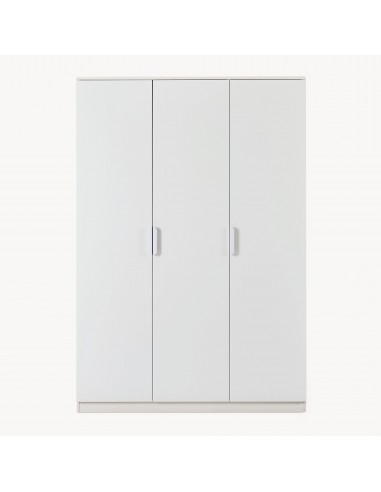 EISEL Klædeskab i MDF og møbelplade H176 x B120 x D52 cm - Hvid