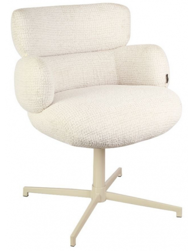 COCO Spisebordsstol med drejefod i bouclé H83,5 cm - Beige