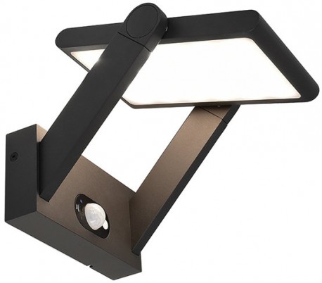 Premium væglampe med sensor H15,2 cm 1 x Solar LED 1,6W - Mørkegrå