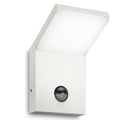 STYLE Væglampe med sensor i aluminium og kunststof H17 cm 1 x 9,5W LED - Hvid