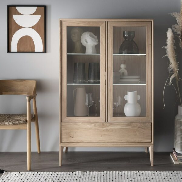 Heimdal Vitrineskab i Massiv Egetræ fra Organic Sleep | Bianco Lys olie