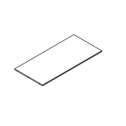 Frej/Freja Hylde fra Organic Sleep | 100x57cm - Massiv FSC Egetræ