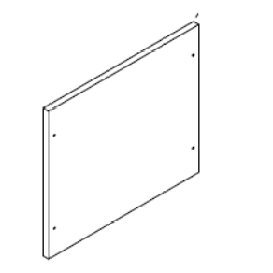 Bagbeklædning til Loke Reol i Massiv FSC Egetræ og Naturolie fra Organic Sleep | Lav