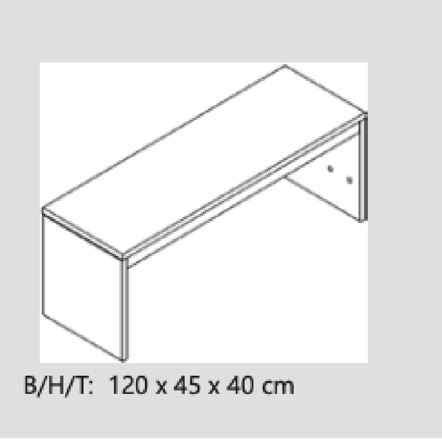 Loke Snedker Bænk i Massiv FSC Egetræ og Naturolie fra Organic Sleep | B40 x H45 x L120