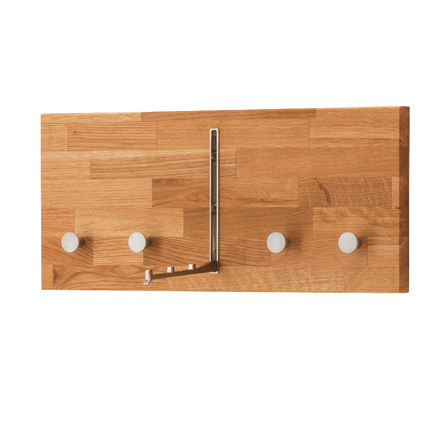 Loke Snedker Knagerække i Massiv FSC Egetræ og Naturolie fra Organic Sleep | B2,5 x H22 x L50