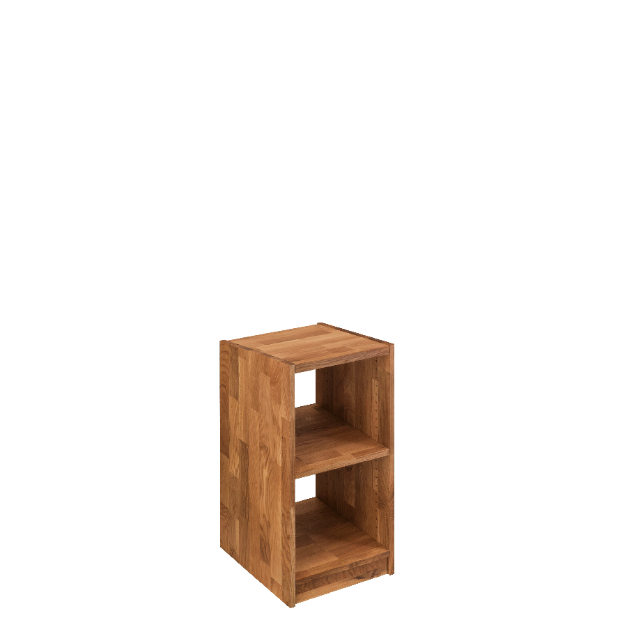 Loke Snedker Reol i Massiv FSC Egetræ og Naturolie fra Organic Sleep | B47 x H87 x L34