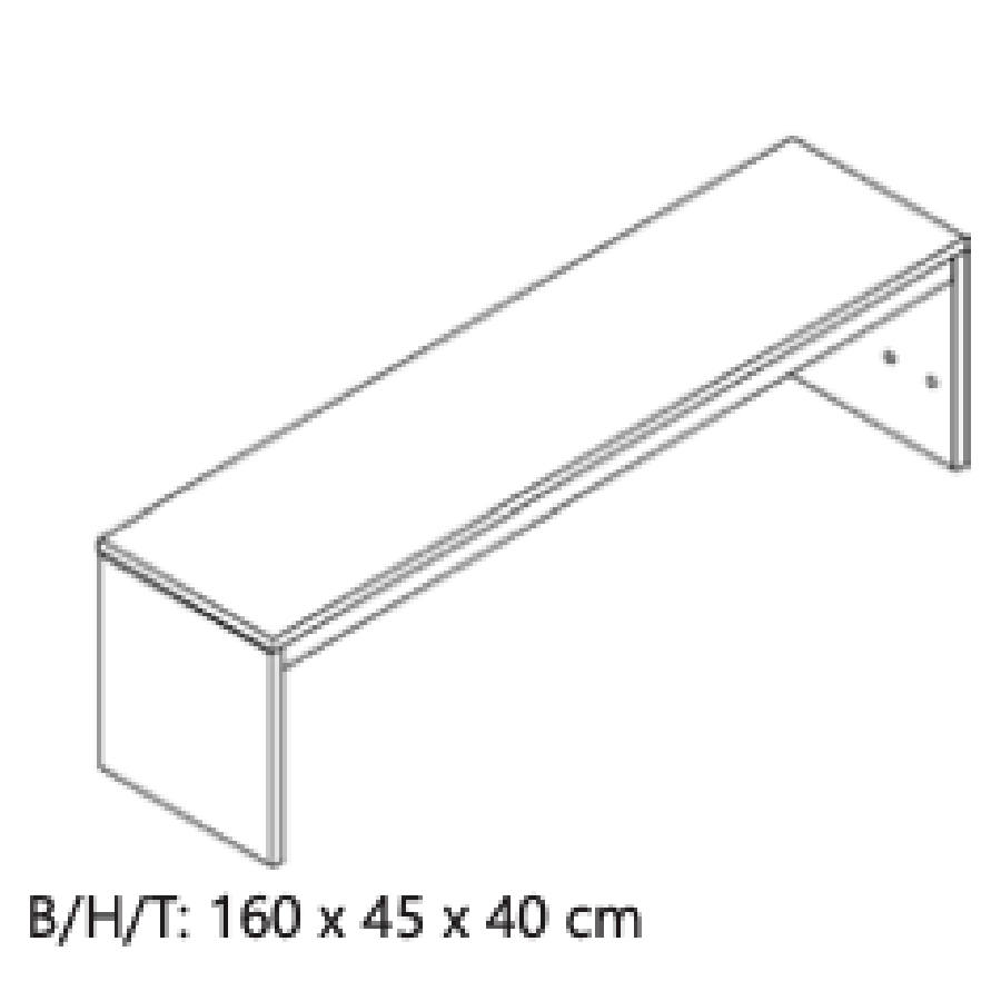 Loke Snedker Bænk i Massiv FSC Egetræ og Naturolie fra Organic Sleep | B40 x H45 x L160
