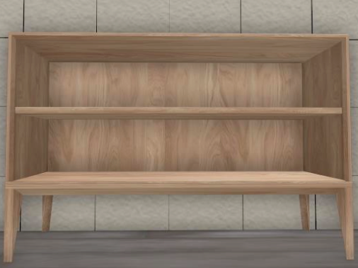 Heimdal Snedker Reol med 1 Hylde i Massiv Egetræ i Bianco Lys Olie fra Organic Sleep | På Ben - 63x90x42 cm