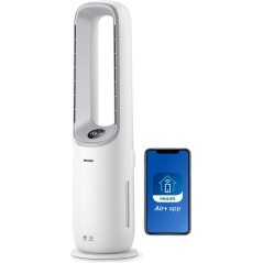 Philips Series 7000 AMF765 Klingeløs køleblæser/renser Gulvstående Grå Hvid