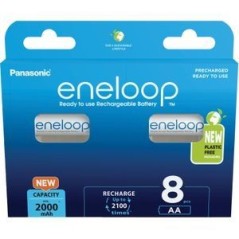 Panasonic eneloop AA type Batterier til generelt brug (genopladelige) 2000mAh 8