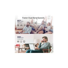 TP-Link RE330 V1 WiFi-rækkeviddeforlænger Montebar i væggen