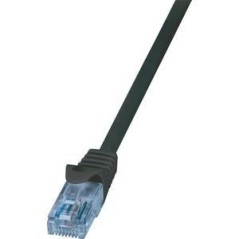 LogiLink Home EconLine CAT 6a Ikke afskærmet parsnoet (UTP) 1m Patchkabel Sort