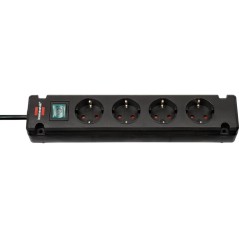 Brennenstuhl 1150650114 Power strip (+ switch) 4x Black PG connector 1 pc(s)