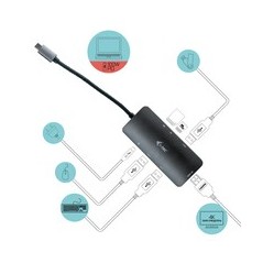 i-Tec USB-C Metal Nano Dock 4K HDMI + Power Delivery USB-C 3.1 Dockingstation