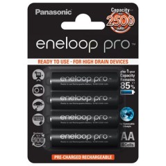 Panasonic eneloop pro AA type Batterier til generelt brug (genopladelige) 2500mAh 4