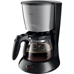 Philips Daily Collection HD7462 Kaffemaskine 1.2liter Rustfrit stål/sort