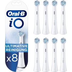 Oral-B iO Ultimate Clean, 8 stk. Ekstra tandbørstehoveder Hvid