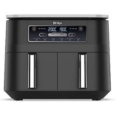 Nutri Ninja Foodi Dual Zone hot air fryer AF300EU (black, 2,400 watts)