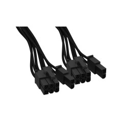 be quiet! 8 pin PCI Express-strøm med aftagelig 2 pin sektion Sort Strømkabel