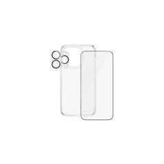 PanzerGlass Skærm/objektiv/rygbeskyttersæt Sort Transparent Apple iPhone 15 Pro