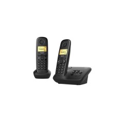 Gigaset A270A Duo Trådløs telefon Ingen nummervisning Sort