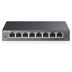 TP-Link TL-SG108E Administreret L2 Gigabit Ethernet (10/100/1000) Sort